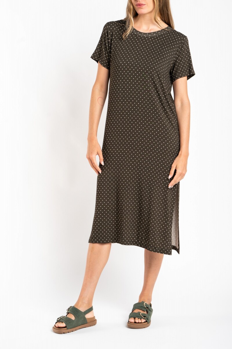 Vestido Lunares Chocolate