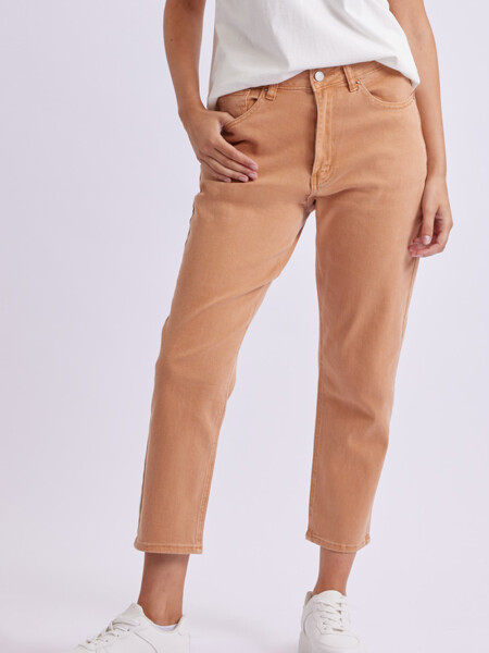 Pantalón Mom Fit Camel