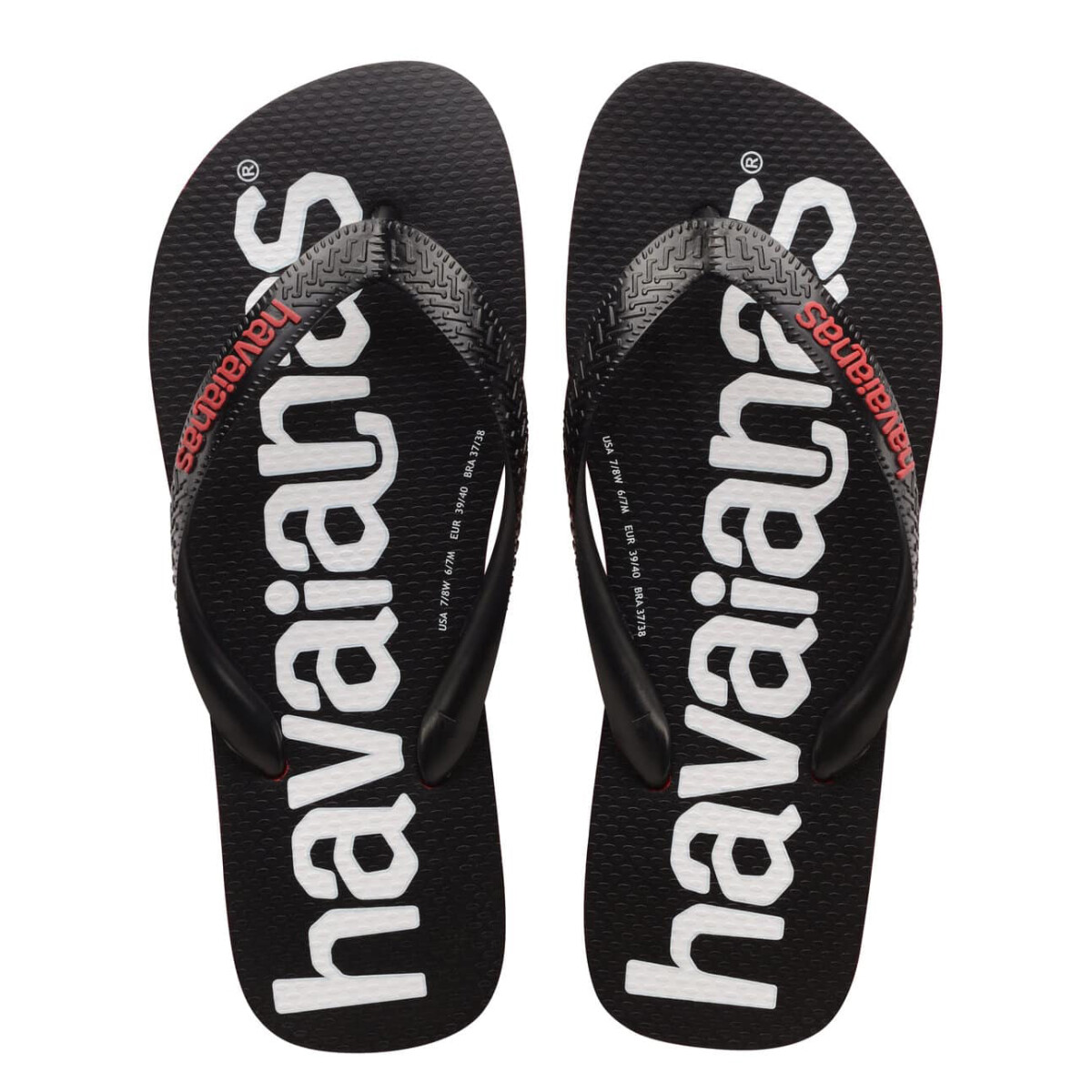Sandalias de Hombre Havaianas TOP Logomania Havaianas - Rojo Rubi 