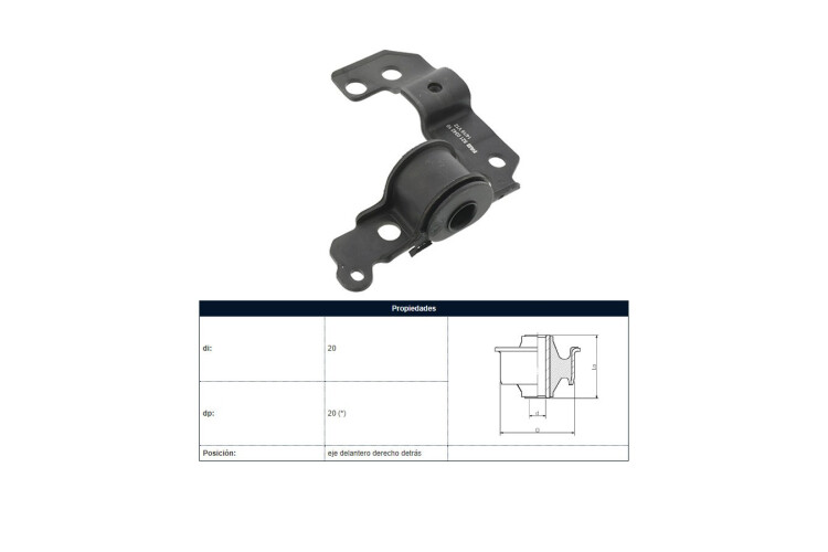 Soporte Parilla Fiat Palio/Siena 97-25 Der Soporte Parilla Fiat Palio/Siena 97-25 Der