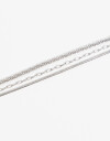 Pulseras Flexibles Sets Metal Pulsera Triple Cadena - Plateado Rodio