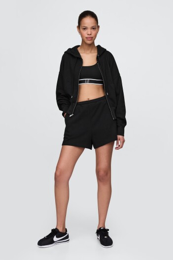 Short Deportivo Sin Felpa Mujer True Black