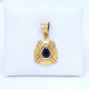 Dije En Oro 18K Con Zafiro Dije En Oro 18K Con Zafiro