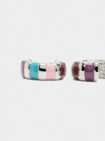 Aros De Esmalte multicolor