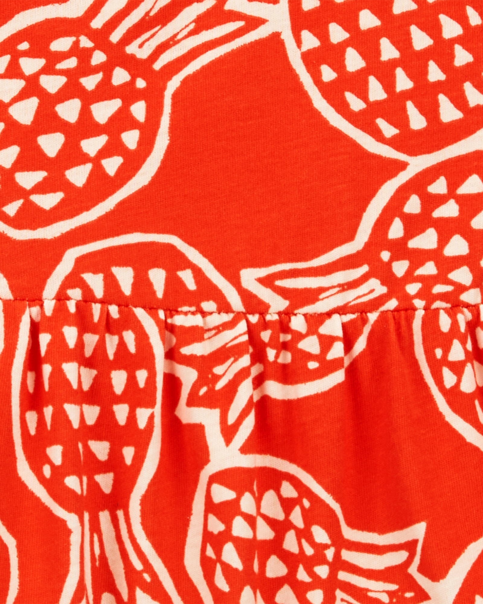 Vestido de algodón diseño piñas Sin color