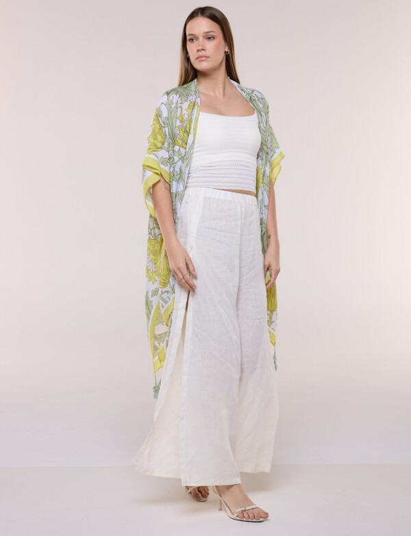 Kimono Flores MULTI/VERDE
