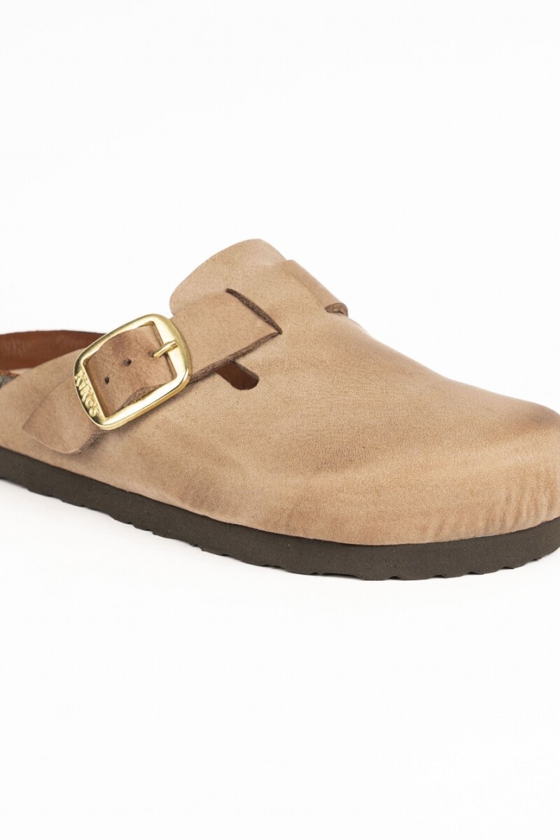 Zueco liso Aspen Taupe