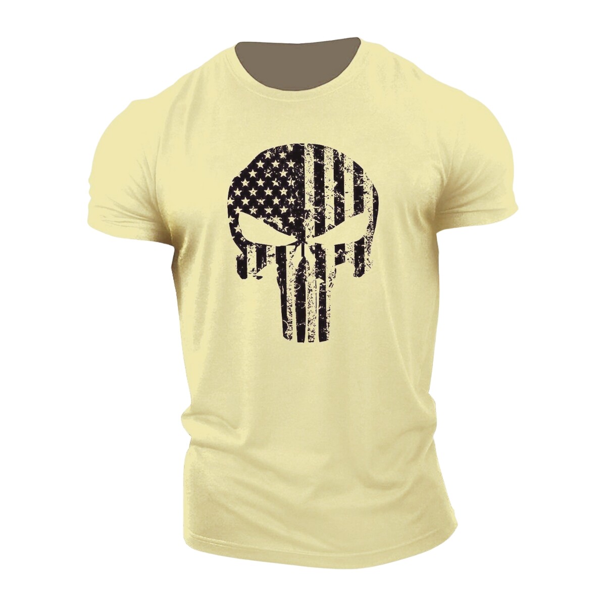 Remera de algodón Punisher USA - Beige 