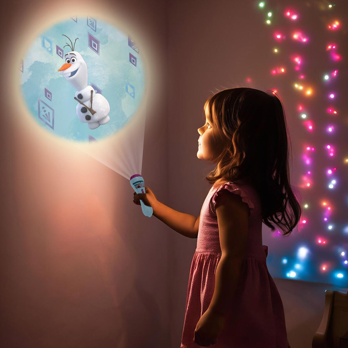 Linterna Proyector con 3 Discos Lexibook - Frozen 