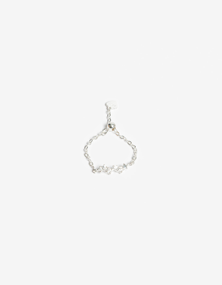 Anillo Ajustable Plata 925 Y Cubic 