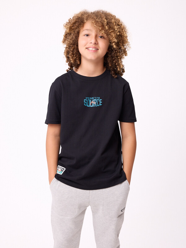 T-SHIRT PORTBO TEEN RUSTY Negro