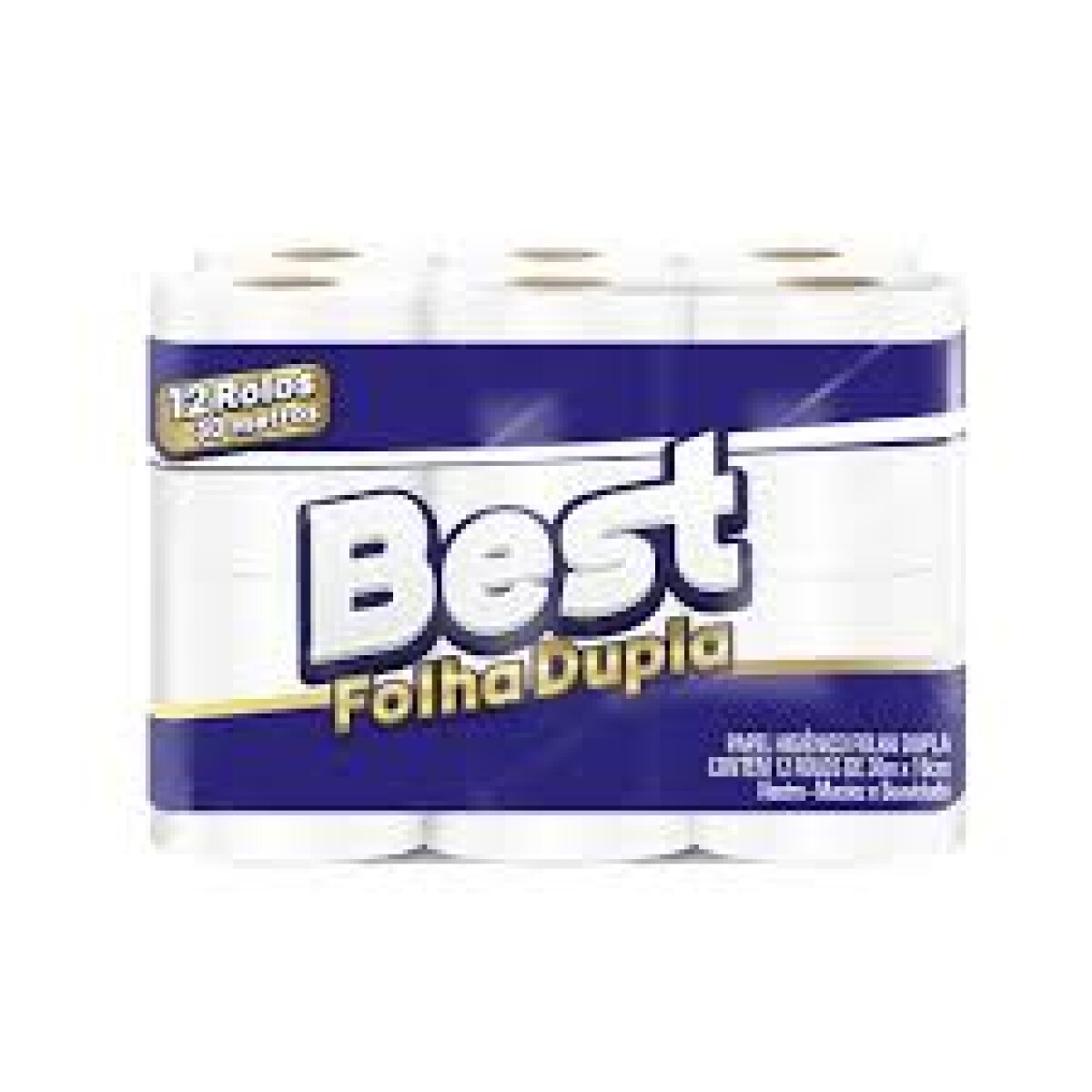 PAPEL HIGIENICO BEST DOBLE HOJA PAQUETON 12 ROLLOS X 30MTS C/U 