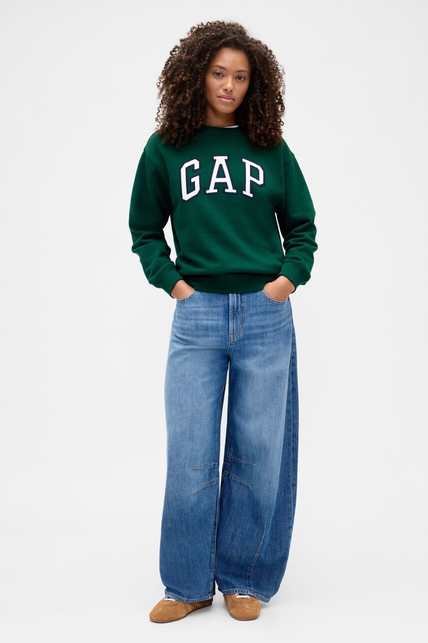 Buzo Deportivo Logo Gap Mujer Evergreen Glamour