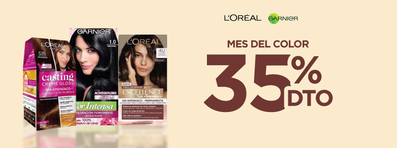 Mes del color 35% off.