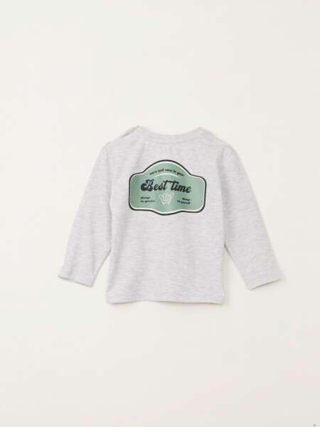 Remera estampada Gris Claro