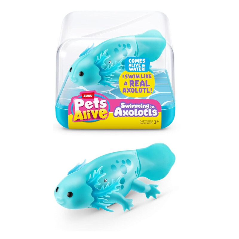 Ajolote se activa con el agua Pets Alive Celeste