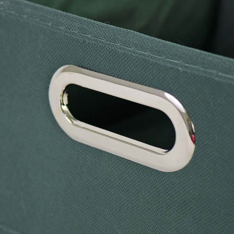CAJA ORG DE TELA VERDE 31X15CM Unica