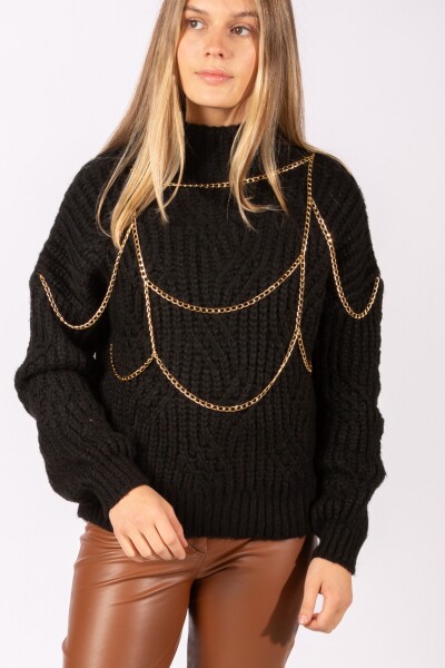 Sweater Gaia Negro