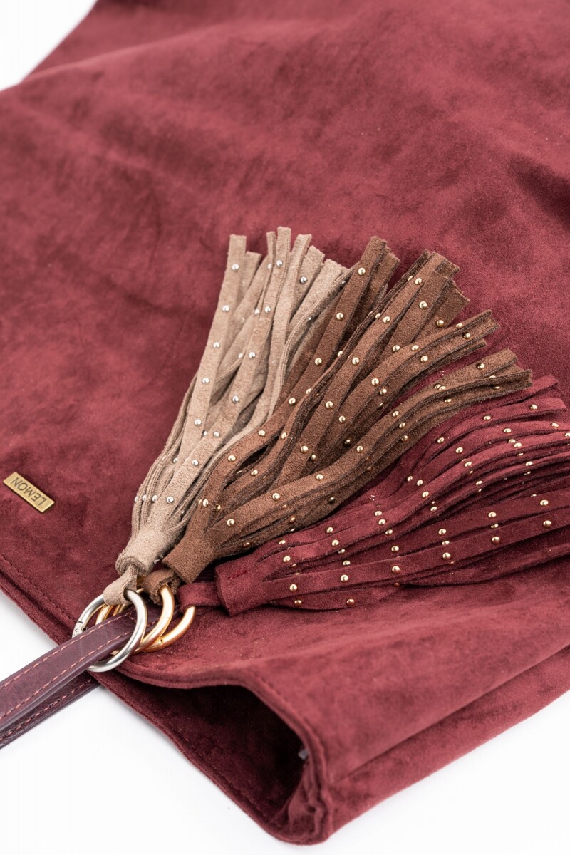 Charm Flecos Y Tachas Gamuza Vegana Vison