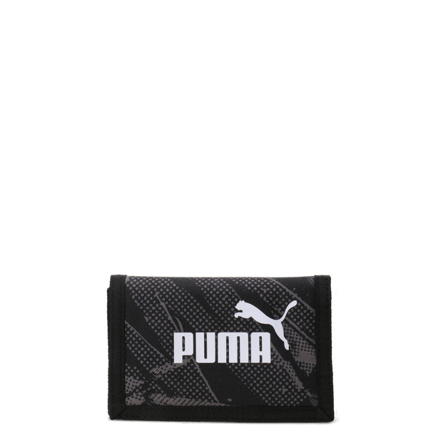 Billetera Puma Aop Negro - Gris
