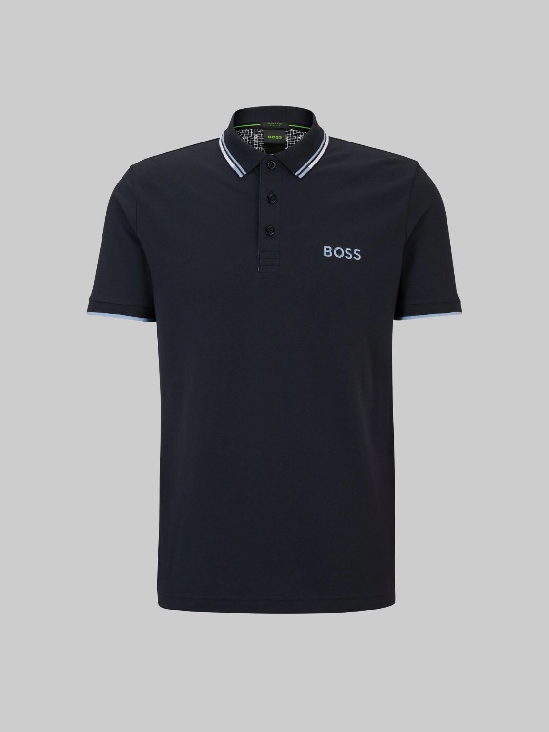 BOSS -Remera polo de algodón, regular fit, PADDY PRO Azul
