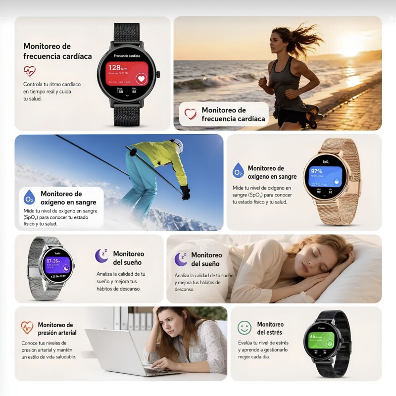 Reloj Inteligente Smartwatch Blackview X30 Negro