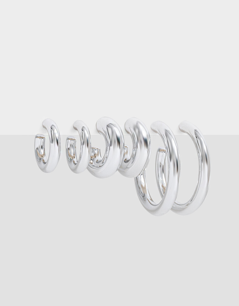 Set De Argollas Chunky Edition 