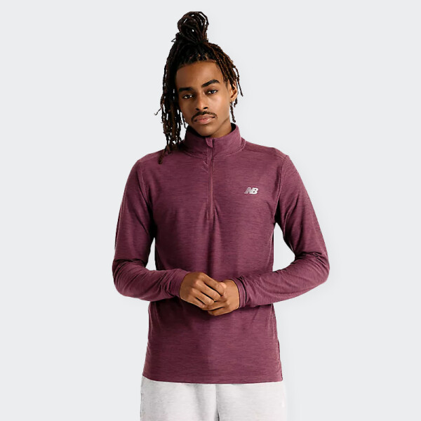 Buzo New Balance Dye 1/4 Zip Violeta