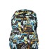 Mochila nylon estampada Azul