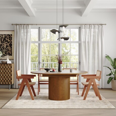 MESA DE COMEDOR VENTAGLIO BEIGE - CIRCULAR