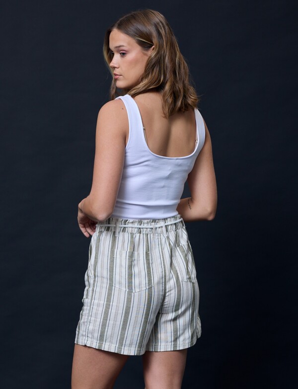 Short Lino MULTI/OLIVA