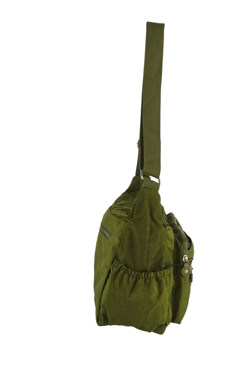 Morral con bolsillos Verde