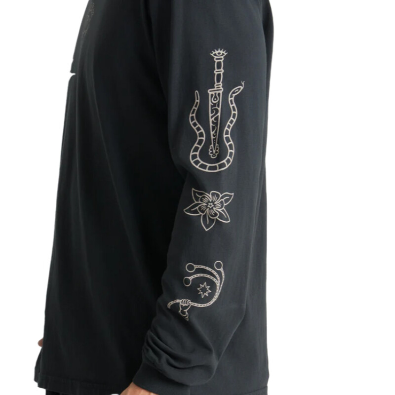 Remera Roark Icons Ls - Negro Remera Roark Icons Ls - Negro