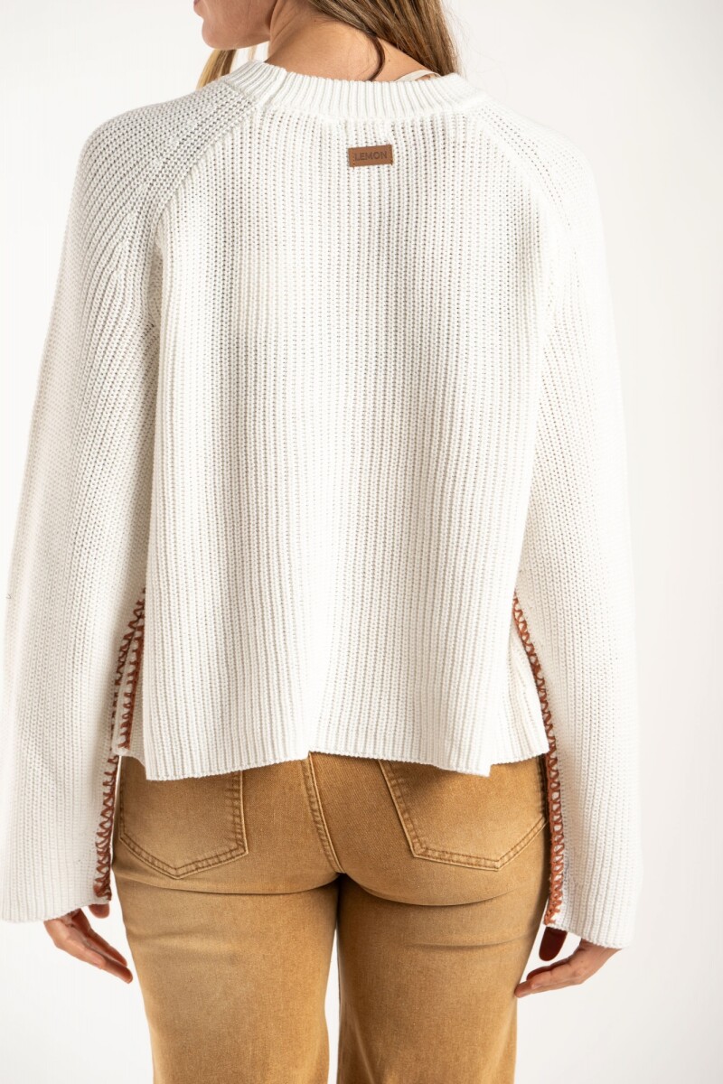 Sweater Algodon Nacar