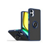 Protector para Samsung Galaxy A06 con anillo bordes azul Protector Para Samsung Galaxy A06 Con Anillo Bordes Azul
