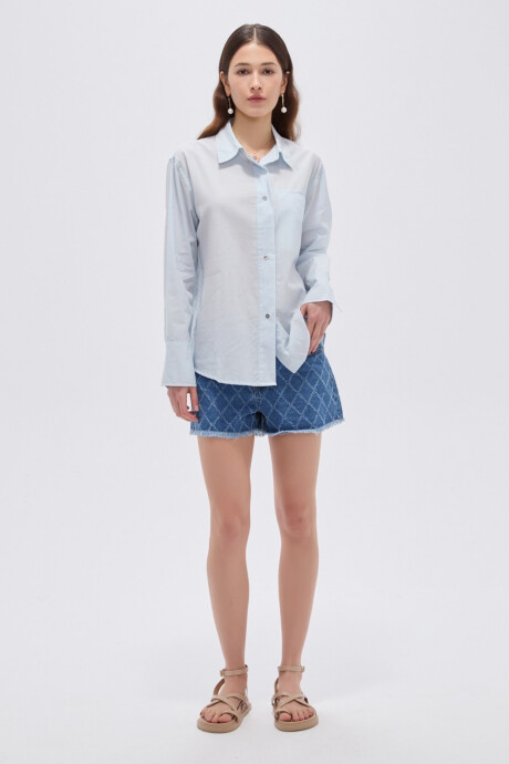 Camisa Sylar Celeste Claro