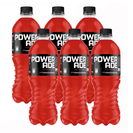 Pack X6 Bebidas Isotónicas Powerade Frutas Tropicales 600ML 001