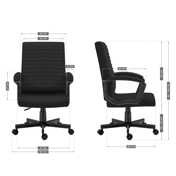 Silla De Oficina Ergonómica Huzaro Boss 2.5 SILLA PARA OFICINA HUZARO BOSS 2.5 NEGRO