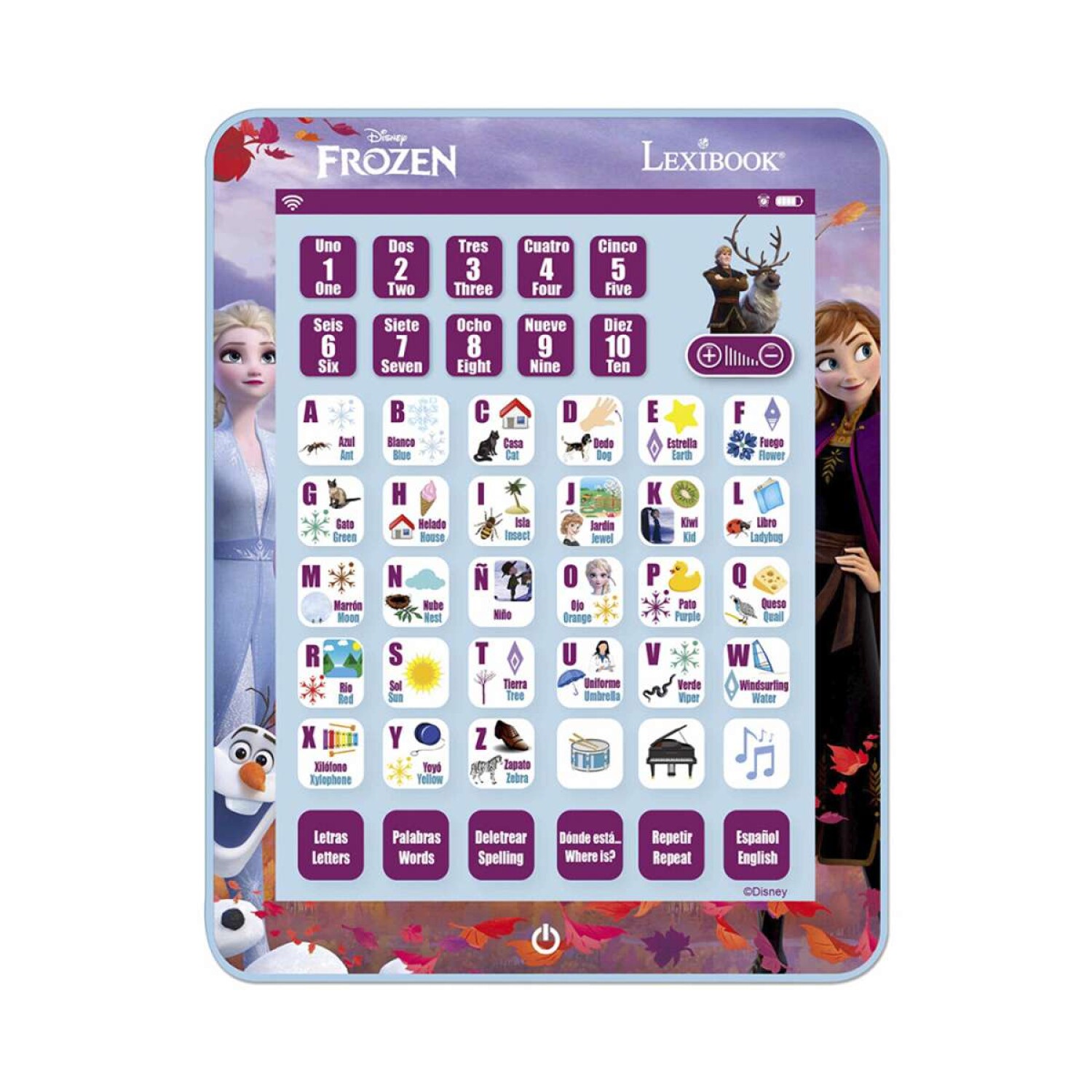Lexibook Tablet Educativo Frozen JCPAD002FZi1 - Bilingue Italiano/Inglese, Gioco Interattivo Per Bambini 3-7 Anni - 3
