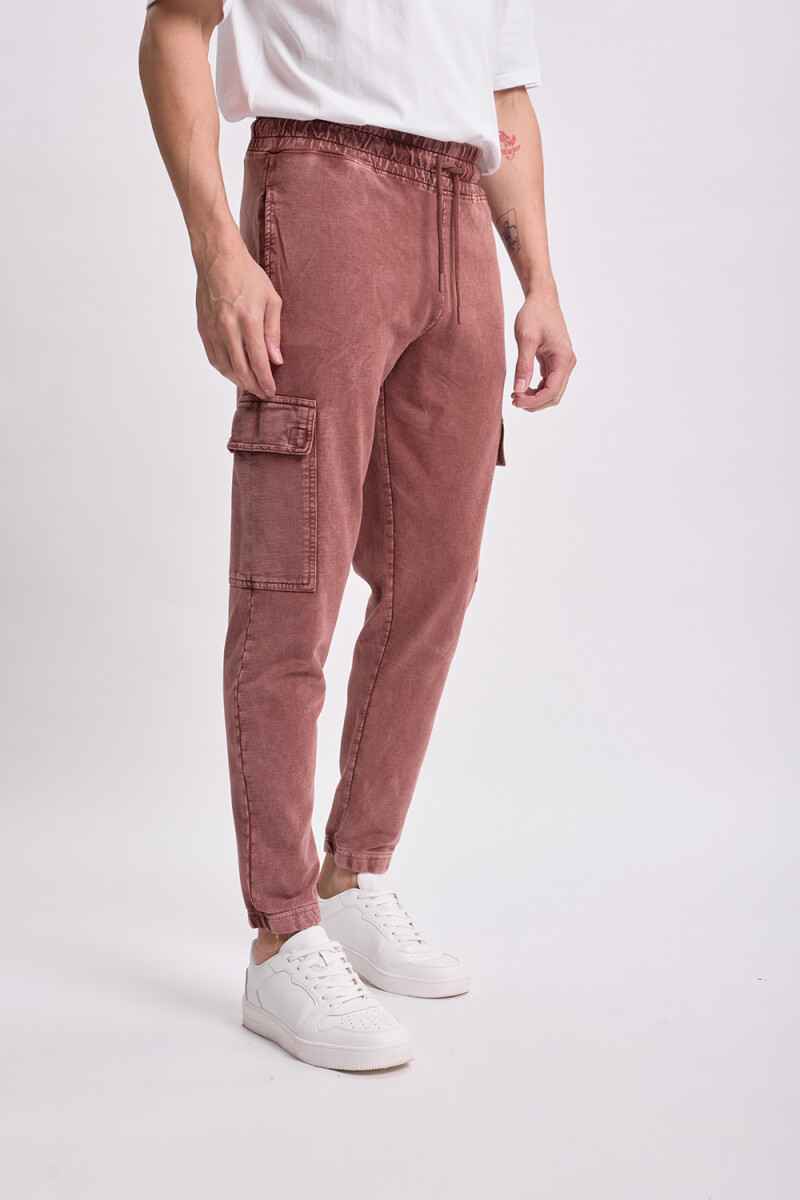 Pantalón deportivo cargo jogger Marrón