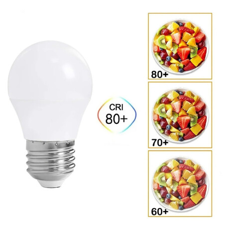 LLG4505 Lámpara LED G45 E27 5W Luz Fría