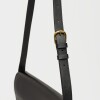 Cartera al hombro Mod en efecto cuero liso Negro