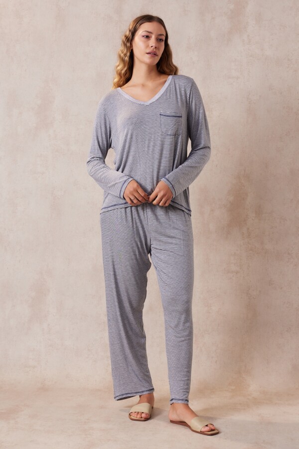 Pijama Con Pantalón GRIS/MULTI