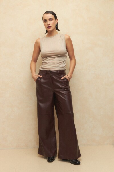 PANTALÓN CERI Bordó Merlot