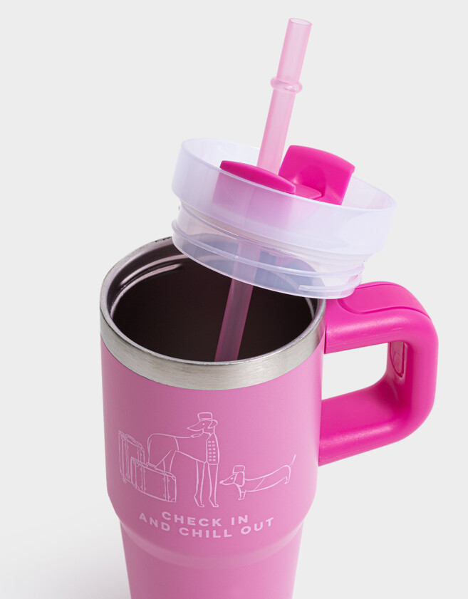 Artículos cocina Vaso Térmico De Acero Inóxidable De 450 Ml - Fucsia Medio