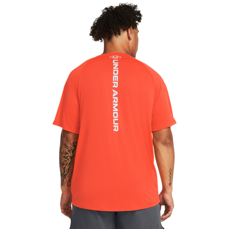 UA Tech Reflective SS-RED ORG-296