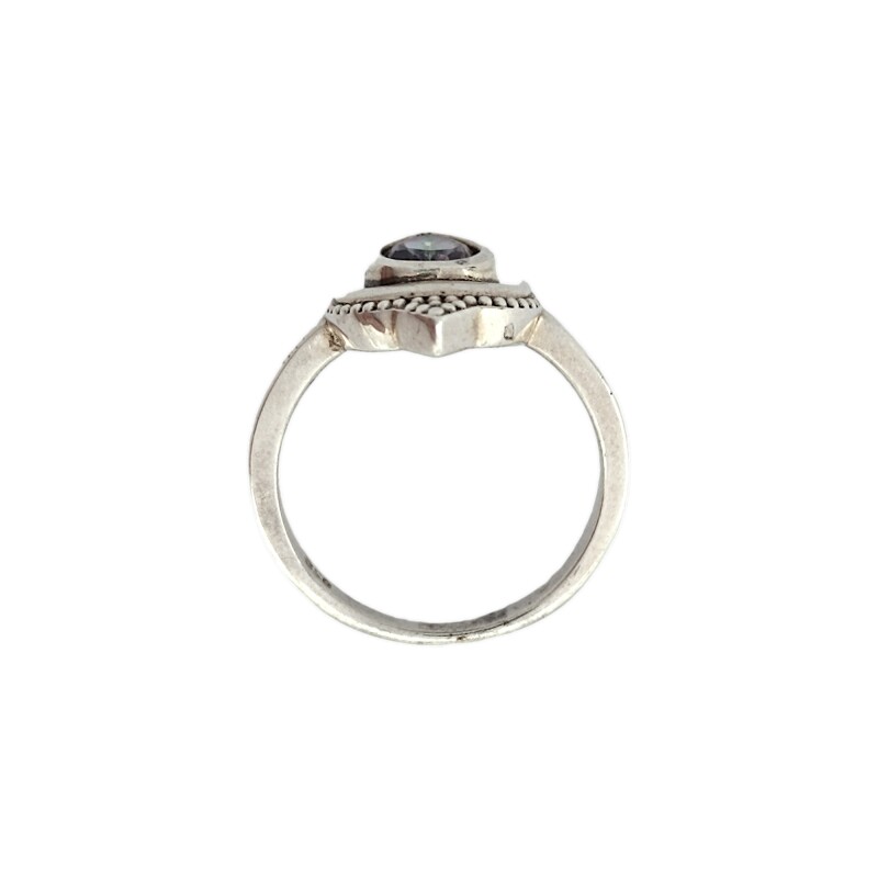 Anillo Lagrima-Plata 925-Piedra Topacio Místico-AN3262 conpiedra