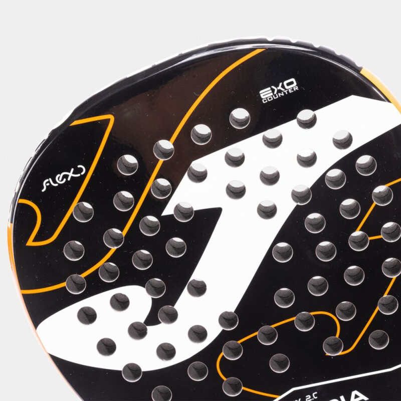 PALA DE PÁDEL VALKIRIA FLEX NEGRO NARANJA FLUOR NEGRO-NARANJA FLUOR