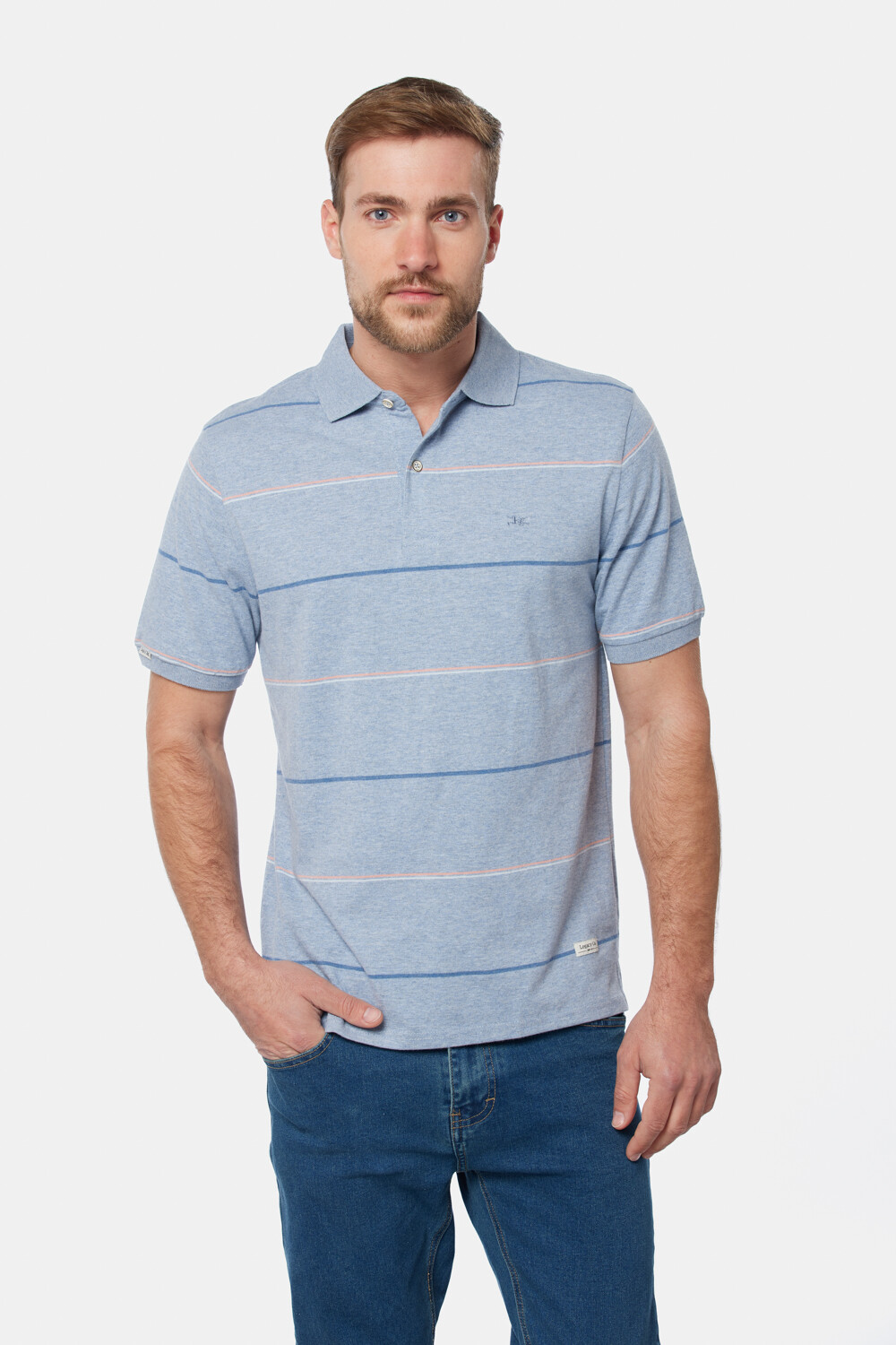 REMERA POLO RAYADA Denim