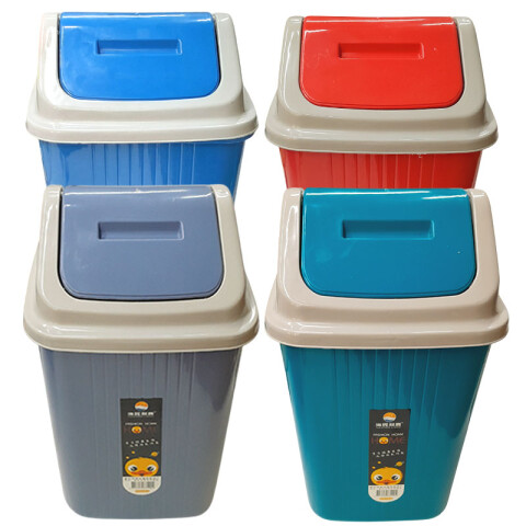 Papelera con tapa vaivén 4 colores Papelera Con Tapa Vaivén 4 Colores